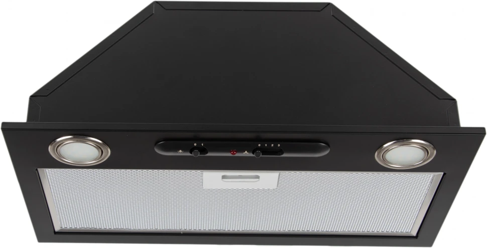 Вытяжка встраиваемая Elikor Врезной блок 52П-400-П3Д черный управление: ползунковое (1 мотор)  