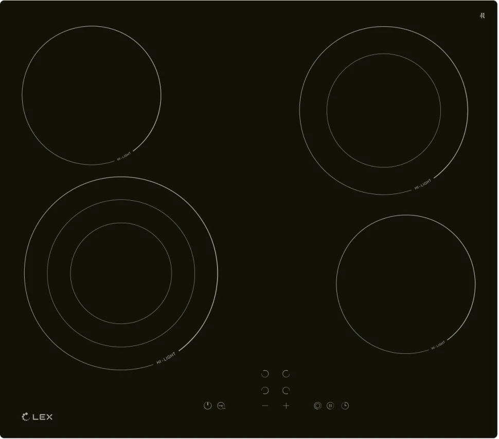 Варочная поверхность Lex EVH 642B BL черный  