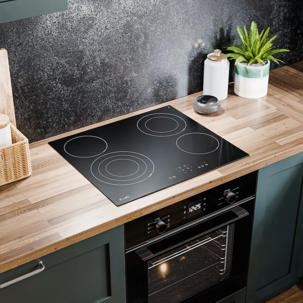 Варочная поверхность Lex EVH 642B BL черный  