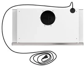 Вытяжка встраиваемая Elikor Интегра 60П-400-В2Л белый/серебристый управление: кнопочное (1 мотор)  