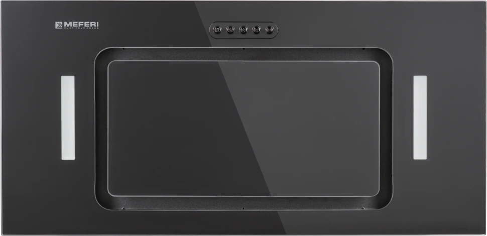 Вытяжка встраиваемая Meferi Ultra INBOX60BK Glass черный управление: кнопочное (1 мотор)  
