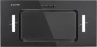 Вытяжка встраиваемая Meferi Ultra INBOX60BK Glass черный управление: кнопочное (1 мотор)  