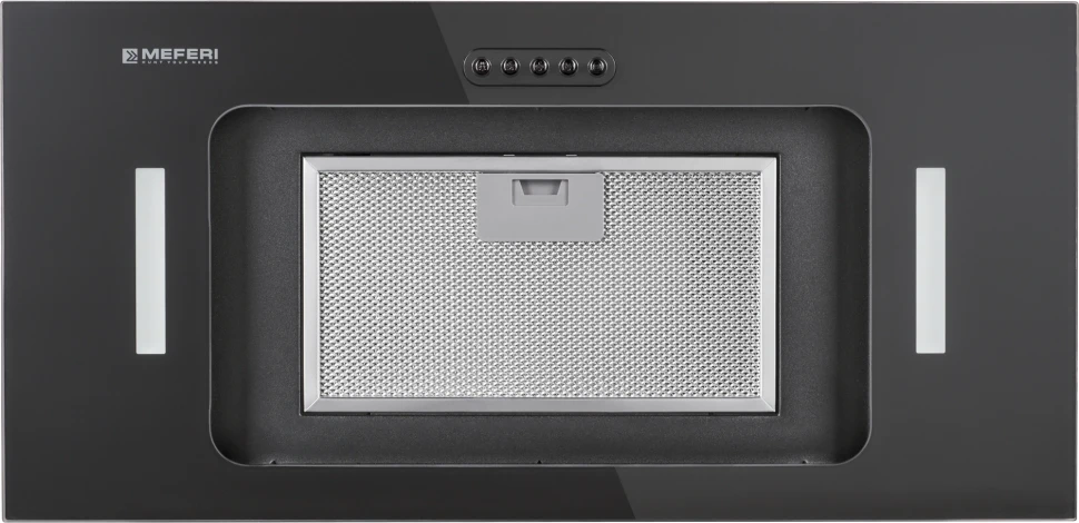 Вытяжка встраиваемая Meferi Ultra INBOX60BK Glass черный управление: кнопочное (1 мотор)  