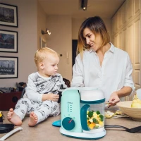 Блендер стационарный Kitfort КТ-2305 400Вт белый/зеленый