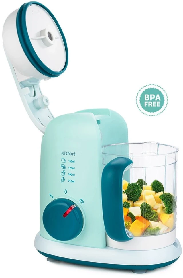 Блендер стационарный Kitfort КТ-2305 400Вт белый/зеленый  