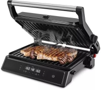 Электрогриль Kitfort КТ-3682 2000Вт черный/серебристый