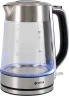 Чайник электрический Vitek VT-1184 1.7л. 2200Вт серебристый корпус: стекло/металл  