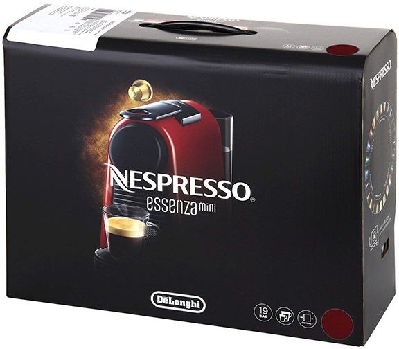 Кофемашина Delonghi Nespresso Essenza mini Bundle EN85.R 1260Вт красный/черный