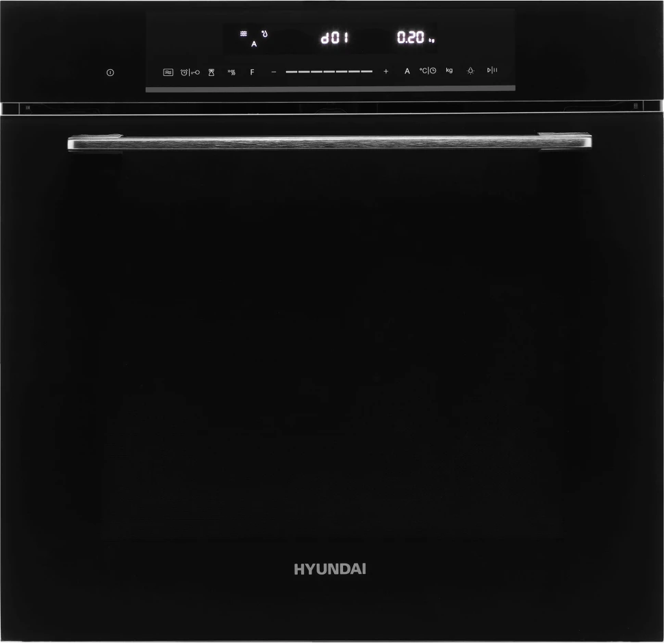 Духовой шкаф Электрический Hyundai HMEO 6780 BG черное стекло/черный