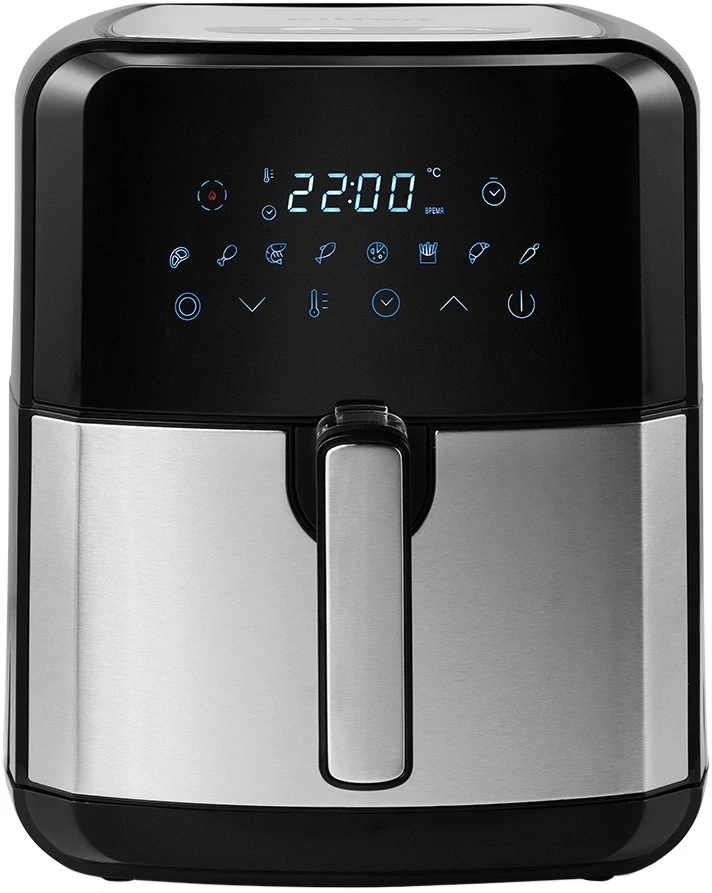 Аэрогриль Kitfort КТ-2239 4.5л 1700Вт черный/серебристый  