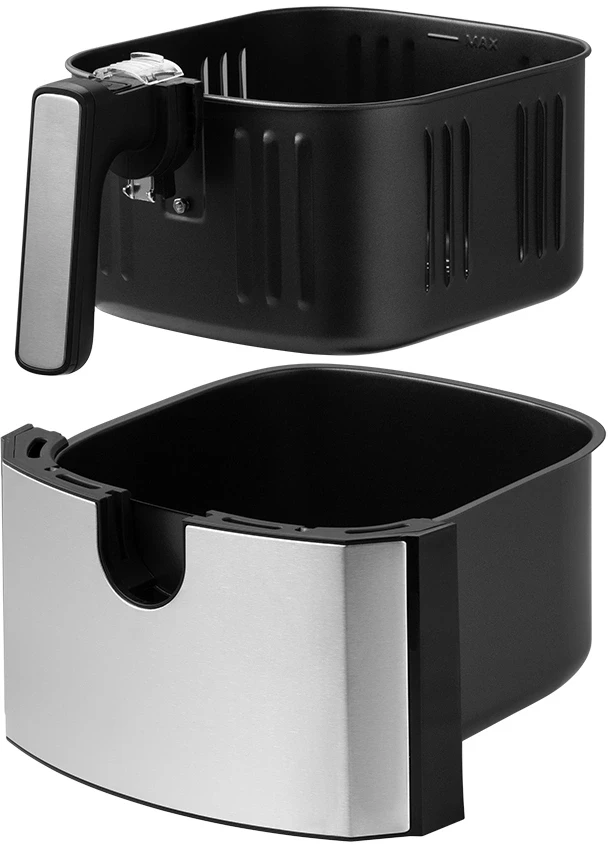 Аэрогриль Kitfort КТ-2239 4.5л 1700Вт черный/серебристый  