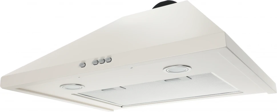 Вытяжка каминная Elikor Вента 60П-650-К3Д топленое молоко управление: кнопочное (1 мотор)  