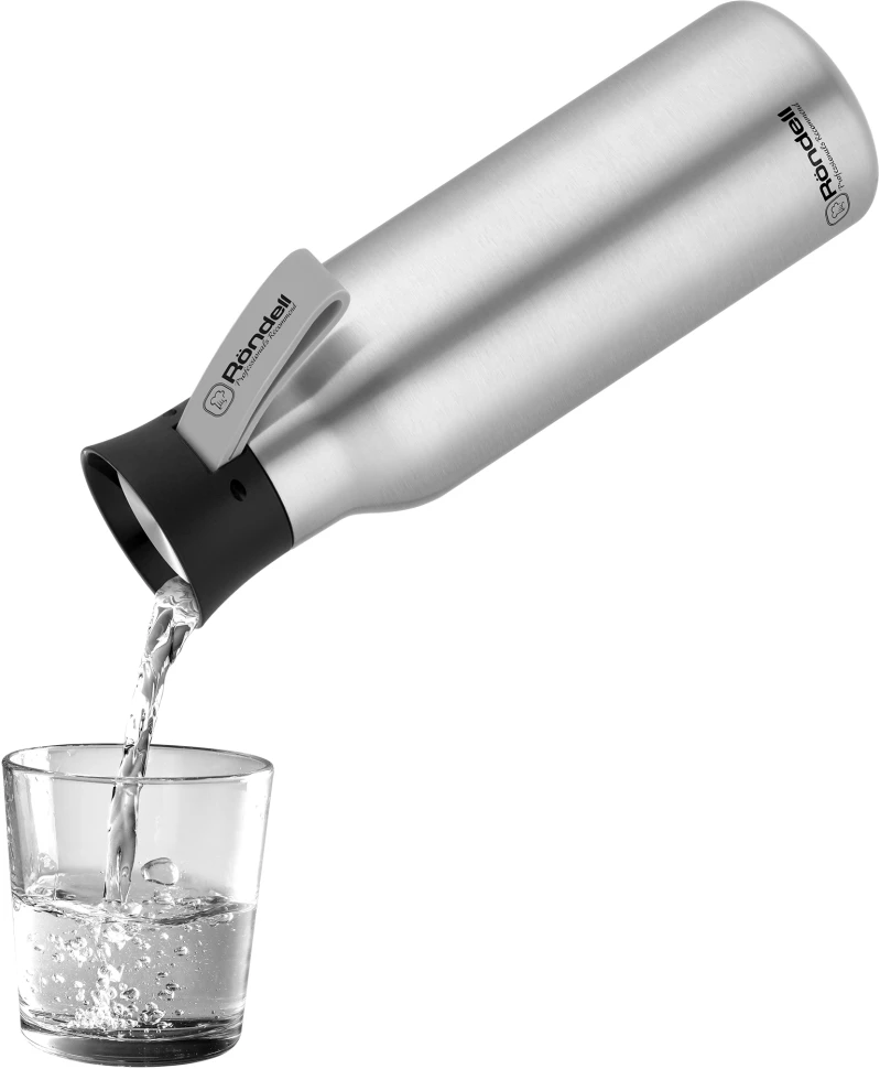 Термокружка для напитков Rondell Breve RDS-1883 0.5л. стальной матовый картонная коробка