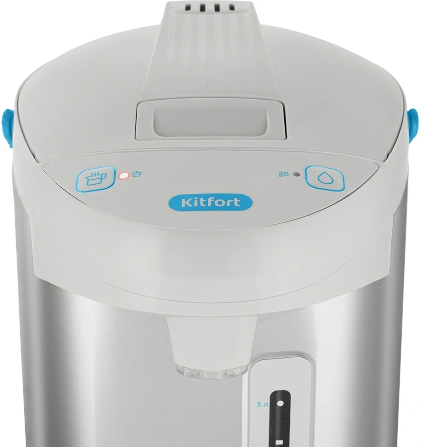 Термопот Kitfort КТ-2531 4л. 750Вт серебристый/голубой  