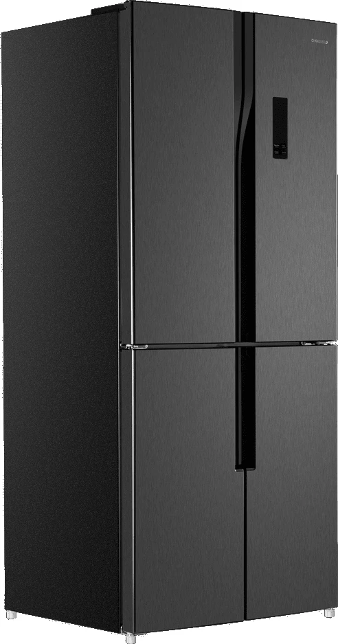 Холодильник Maunfeld MFF181NFSB 3-хкамерн. черный глянц. инвертер