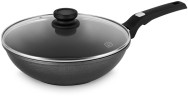 Сковорода ВОК (WOK) Rondell Escurion Grey RDA-1123 круглая 28см покрытие: TriTitan ручка несъемная (с крышкой) серый