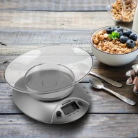 Весы кухонные электронные Maxwell MW-1451 макс.вес:5кг серебристый