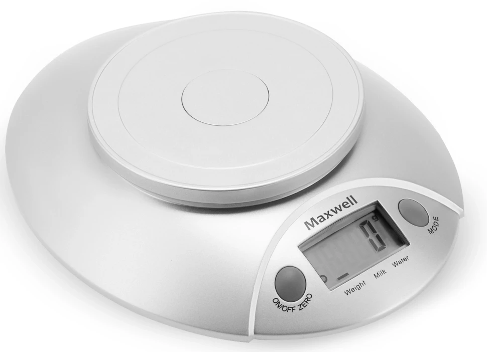Весы кухонные электронные Maxwell MW-1451 макс.вес:5кг серебристый  
