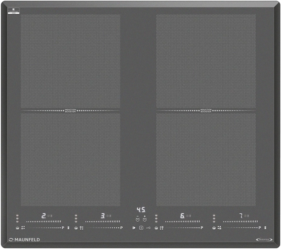 Индукционная варочная поверхность Maunfeld CVI594SF2DGR Inverter серый  
