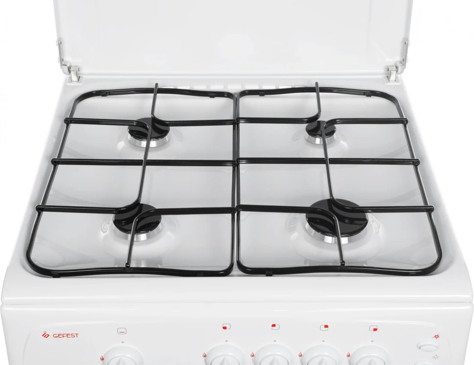 Плита Газовая Gefest ПГ 1200-С6 К33 белый (металлическая крышка) реш.сталь  