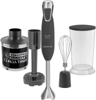 Блендер погружной Polaris Silent PHB 1380 1300Вт черный/серебристый