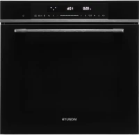 Духовой шкаф Электрический Hyundai HMEO 6780 DX черное стекло/серебристый