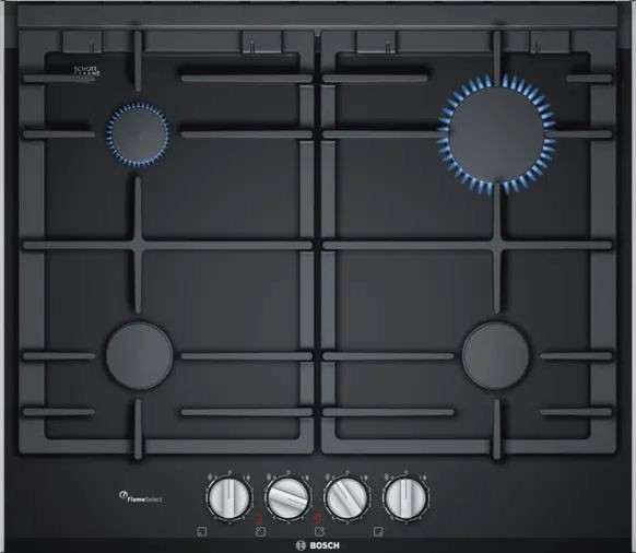 Газовая варочная поверхность Bosch PRP6A6D70R черный  