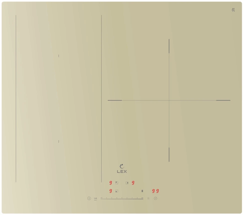 Индукционная варочная поверхность Lex EVI 631A IV слоновая кость  