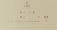 Индукционная варочная поверхность Lex EVI 631A IV слоновая кость