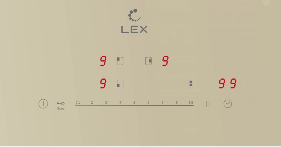 Индукционная варочная поверхность Lex EVI 631A IV слоновая кость  