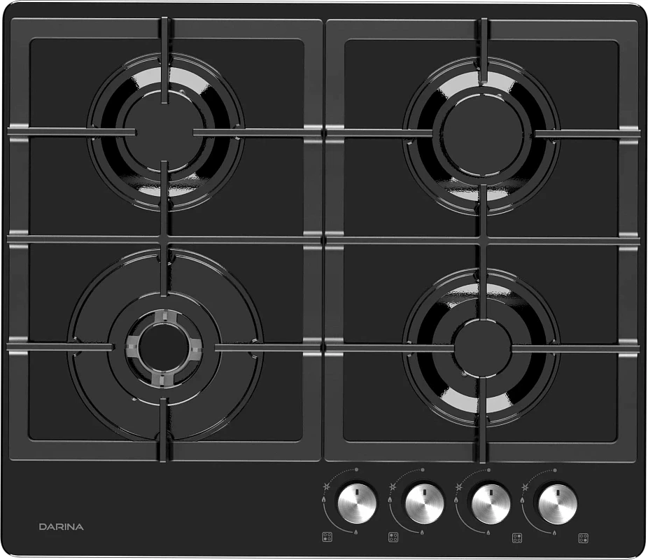 Газовая варочная поверхность Darina 1T3 GC 308 B стекло черное