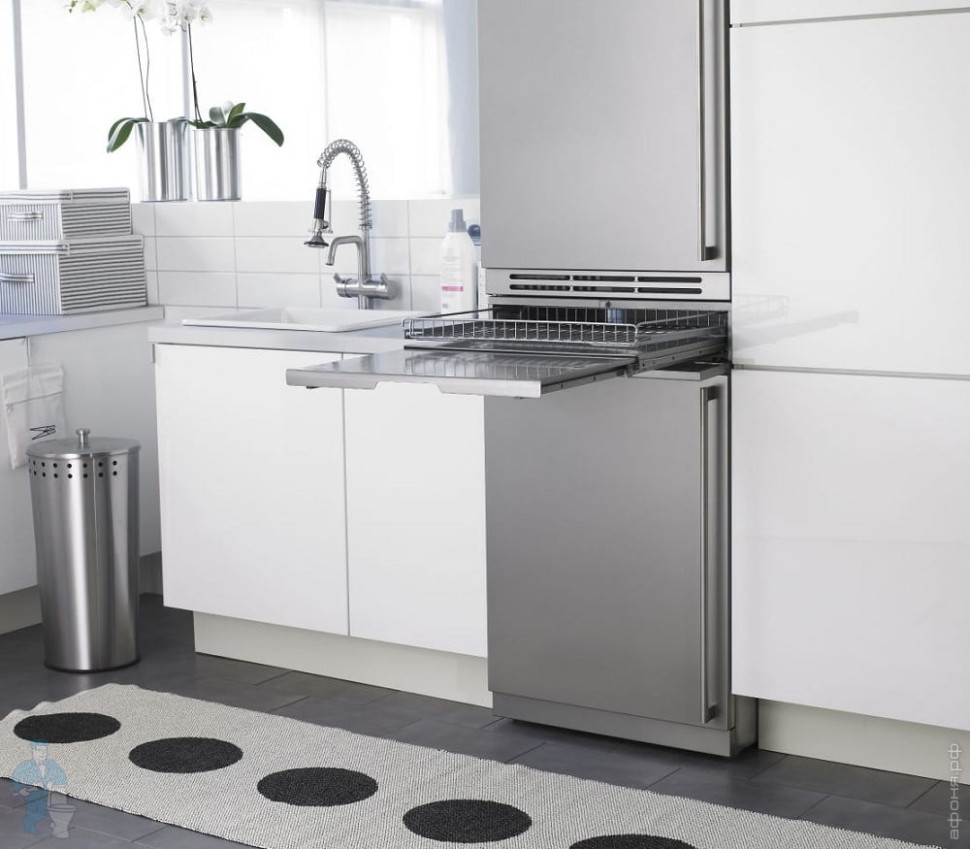 Выдвижная полка с корзиной для белья Asko HDB1153T