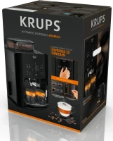 Кофемашина Krups Arabica EA811810 1450Вт черный/серебристый