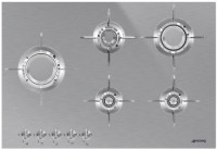 Газовая панель Smeg PXL675L