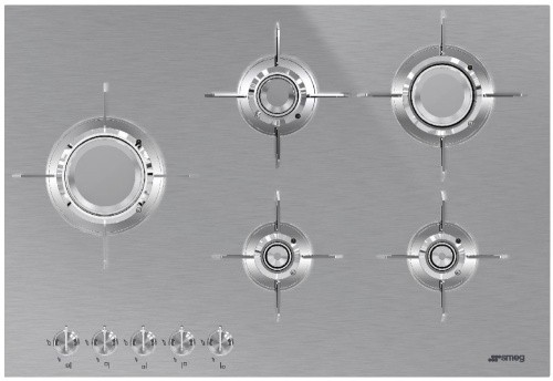 Газовая панель Smeg PXL675L