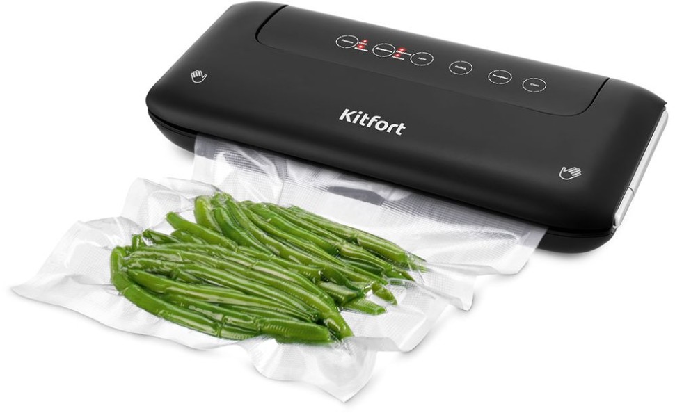 Вакуумный упаковщик Kitfort КТ-1508 130Вт 0.7Бар шир.пак.:32см черный