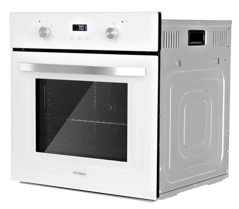 Духовой шкаф Электрический Hyundai HEO 6647 WG белый/серебристый