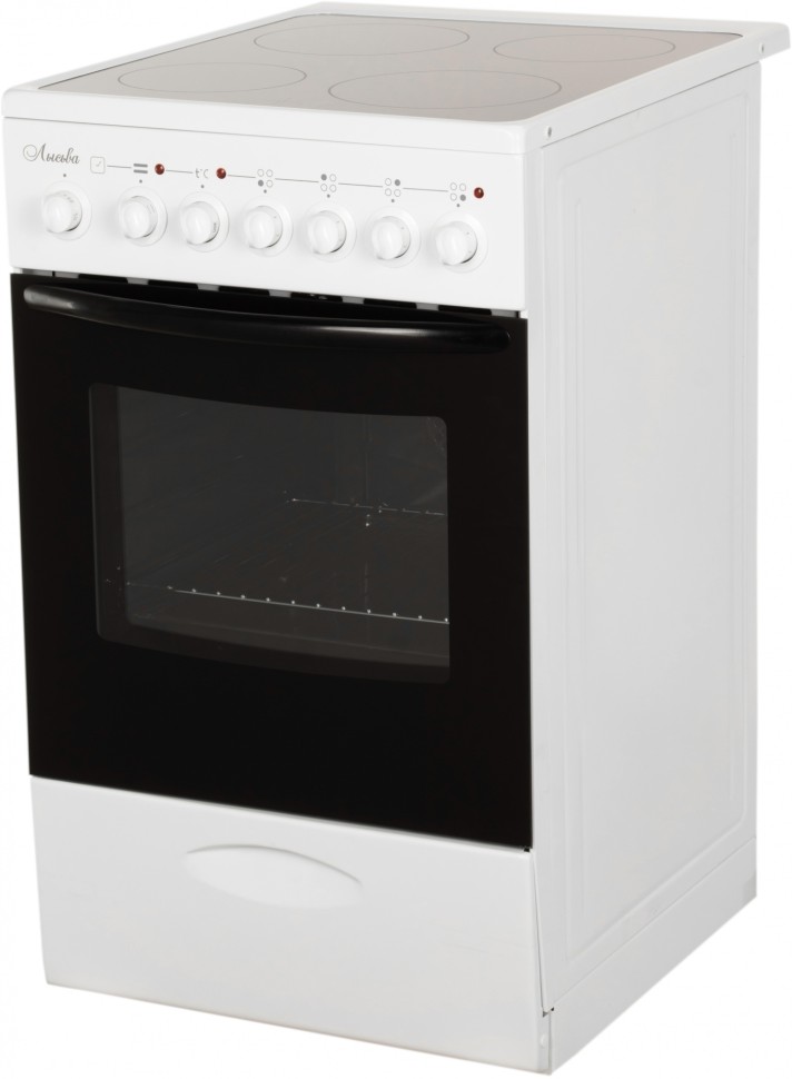 Плита Электрическая Лысьва EF4006MK00 белый стеклокерамика (без крышки)  