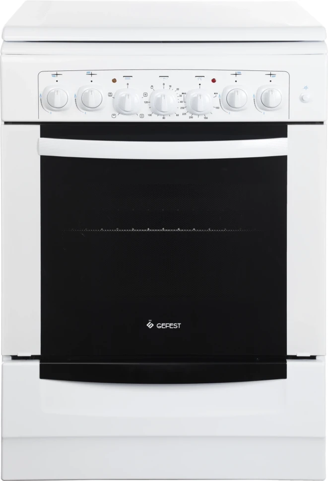 Плита Комбинированная Gefest ПГЭ 6102-02 0300 белый (металлическая крышка) реш.чугун  