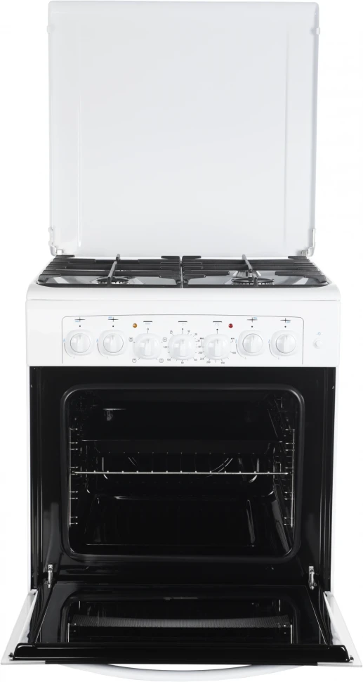 Плита Комбинированная Gefest ПГЭ 6102-02 0300 белый (металлическая крышка) реш.чугун  