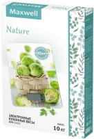 Весы кухонные электронные Maxwell Nature MW-1452 макс.вес:5кг рисунок