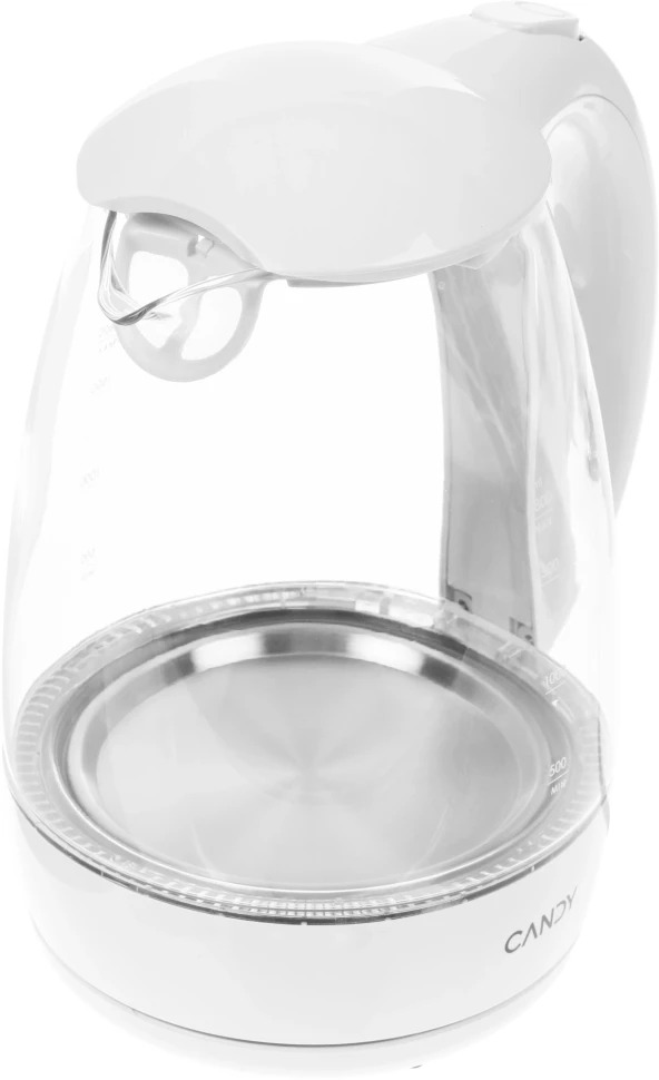 Чайник электрический Candy CK-300 1.8л. 2200Вт белый корпус: Металл/стекло/пластик  