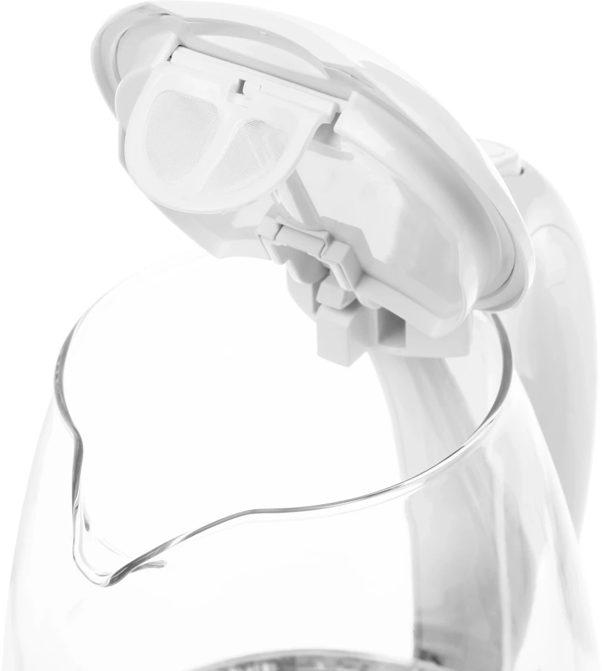 Чайник электрический Candy CK-300 1.8л. 2200Вт белый корпус: Металл/стекло/пластик  