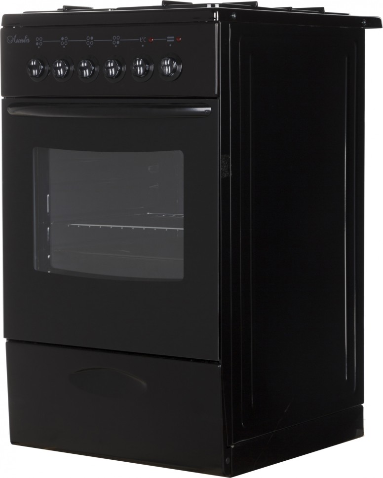 Плита Комбинированная Лысьва ЭГ 401 МС-2у черный (без крышки) реш.сталь