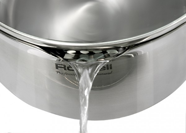 Кастрюля Rondell Strike Grey Ultra RDS-1949 4.8л. d=24см (с крышкой) стальной  