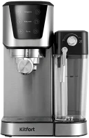 Кофеварка рожковая Kitfort КТ-7552 1350Вт серебристый/черный