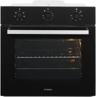 Духовой шкаф Электрический Hyundai HEO 6631 BG черное стекло