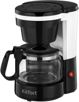 Кофеварка капельная Kitfort КТ-7486 550Вт черный/белый