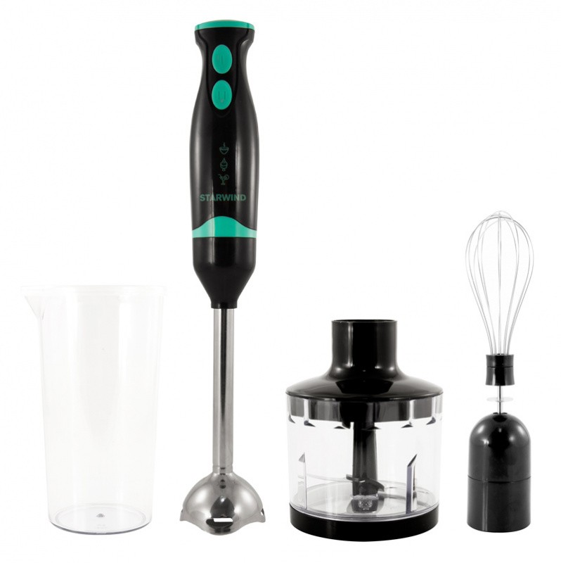 Блендер погружной Starwind SBP2322b 800Вт темно-серый/бирюзовый  