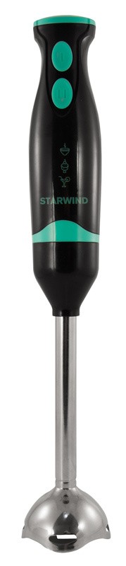 Блендер погружной Starwind SBP2322b 800Вт темно-серый/бирюзовый  